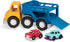Battat Wonder Wheels Toy Carrier Truck & 2 Toy Cars, Toy Truck Playset for Kids, Recyclable Materials