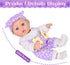 12" Backpack Accessories,12 Inch Set 3+ Flower Pattern Baby Doll With Carrier Can Store Clothes and Baby Dolls In Gift