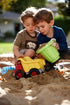 Green Toys Dump Truck, Red/Yellow CB - Pretend Play, Motor Skills, Kids Toy Vehicle. No BPA, phthalates, PVC.