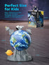 360 Playset 310 Magnetic Rotating Space Toy Musical Ball with Soft Ambient Light Spinning Rocket, Astronaut