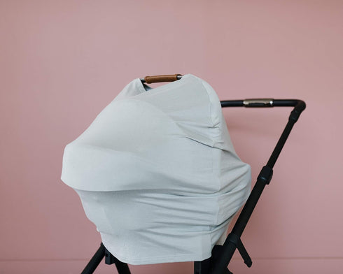 Copper Pearl Multi-Use Cover: Car Seat, Nursing, and Stroller Cover, Stylish Designs, Stone