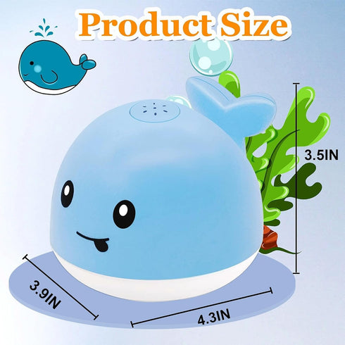 Baby Bath Toys for 6-24 Months, Toddler Whale Bath Toy Sprinkler for Kids Ages 1-3, Bathtub Water Toys