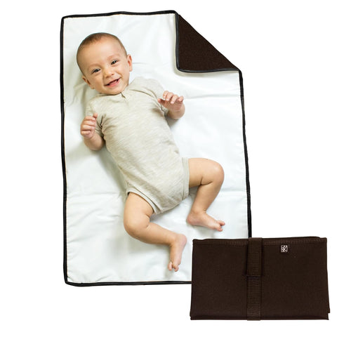 J.L. Childress Full Body Portable Changing Pad - Waterproof, Foldable Diaper Changing Pad for Travel, Black