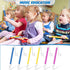 Civaner 6 Pcs Slide Whistle for Kids & Adults, Musical Instrument Toy, Educational Games, Birthday Gifts, Blue Yellow