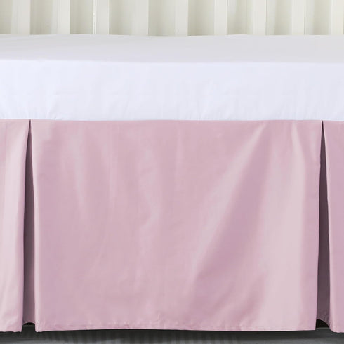 100% 400 Count 52"X28" 14" Crib Skirt Dust Ruffle, Egyptian Cotton Thread Soft Breathable Crib Bedding Skirt for Baby