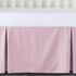 100% 400 Count 52"X28" 14" Crib Skirt Dust Ruffle, Egyptian Cotton Thread Soft Breathable Crib Bedding Skirt for Baby