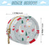 Christmas Duck Round Pacifier Storage Case with Zipper, Portable Pacifier Case for Travel, Diaper Bag & Purse, Pacifier