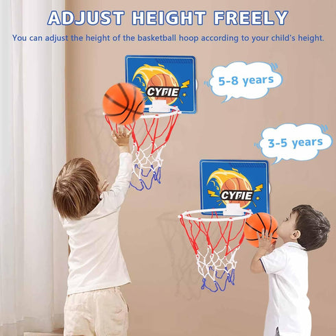 CYFIE Toddler Basketball Hoop, Suction Cup Bath Toy for Kids, Indoor Mini Basketball Hoops
