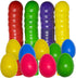 Higoala 24 Fillable Plastic Easter Eggs Hunt Party Supply Pack - 2.5" Assorted