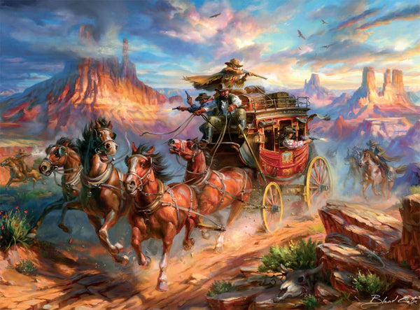 Buffalo Games Blend COTA Wild Wild West 1000 Piece Jigsaw Puzzle, Western