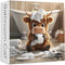 PICKFORU Highland Cow Puzzles for Adults 1000 Pieces,Cute Cow Jigsaw Puzzle, Funny Bathroom