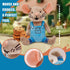 Please Give Mouse Cook.ies - Adorable Small Mouse Stuffed Animal Plush with Clothes - Perfect for Little Ones Who Love Cookies(9.5 Inches)