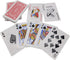 Economy Playing Cards - 2 Decks (Red and Blue), 2.3/8 inches by 3.3/8 inches, Plastic Coated for Poker and More
