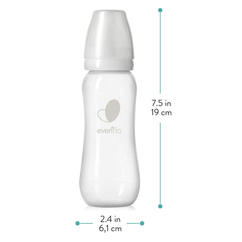 9 (Pack 6) Evenflo Feeding Premium Proflo Venting Balance Plus Standard Neck Baby, Newborn and Infant Bottles