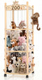 Vecxoty Stuffed Animal Storage Zoo Tower,56In Wooden Large Stuffed Animal Holder Organizer with