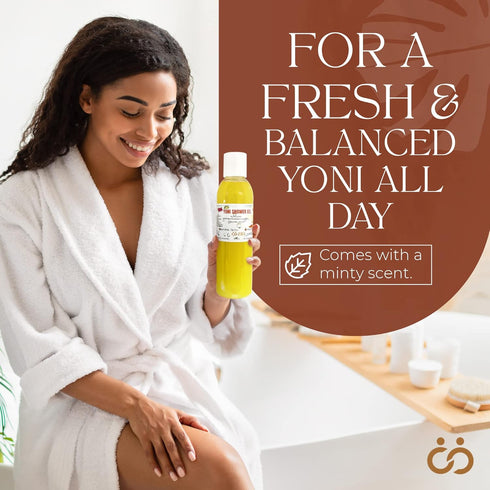 6 oz Ph Balance Feminine Wash - Vee Health & Yoni Wash Shower Gel- Use with Yoni Oil. Moisturizing Calendula, Mint