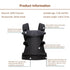 4-in-1 Backpack IULONEE Carrier Adjustable Baby Sling Newborn to Toddler Ergonomic Hipseat Baby Convertible Lightweight