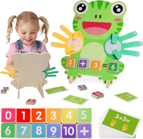 ZJEFUNS Preschool Learning Toys for Toddlers 3 4 5 Years, Finger Counting