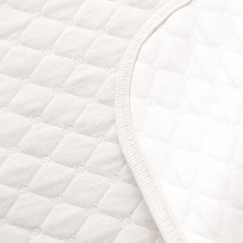 Pleasant Boulevard Portable Waterproof Baby Changing Pad Liner, Washable Reusable Changing Table Cover 27x13in (White,