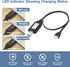 MEIRIYFA 7.4V 1A Lipo Battery USB Charger Cable, XH-3P 2S USB Connector Plug with LED Indicator Light for RC Car Rock