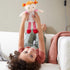 HABA Soft Baby Doll Roya - 10" Rag Doll with Red Pigtails, Pink Dress, Machine Washable, Ideal for 2 Year Old Girls