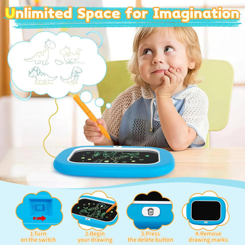 1 2 3 4 5 2-3 LCD Writing Tablet for Kids Year Old - Toddler Drawing Tablet, Drawing Pad & Color Doodle Board Toy