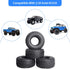 4PCS 1.9 Crawler Tires, Outer Diameter 114mm with Foam Inserts for 1/10 RC Rock Crawler Axial SCX10 SCX10 III