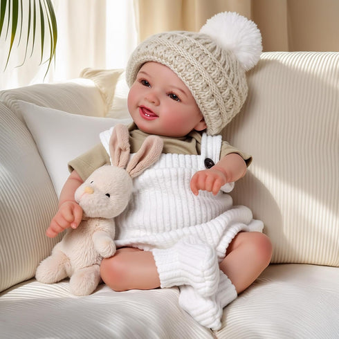 17 Inch 3+ BABESIDE Lifelike Reborn Baby Dolls Dara - Realistic-Newborn Baby Doll Girl Handmade Real Life Baby Dolls