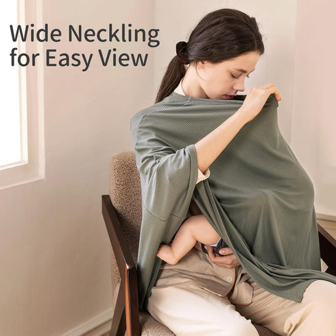 BubblePanda Breastfeeding,360 Rayon Made from Bamboo Nursing Cover for Baby Full Privacy Soft & Breathable
