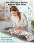 COMOMY Baby Changing Pad for Dresser - Wipeable Changing Pad with Restraining Belt, Waterproof, Soft, Lightweight