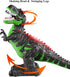 3 4 5 6 7 8 360 TEMI Remote Control Dinosaur Toys for Boys Years, Electrical Stunt RC Walking Dinosaur Toy with Light