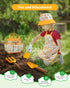 Set Grenebo Kids Gardening Toys,Includes Metal Trowel,Transplanting Shovel,Garden hat,Rake,Apron,Gloves,Watering