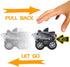 DINOBROS Shark Toys Pull Back Cars, 4 Pack Ocean Animal Truck Toy, Gift for 3 Years Old and Up