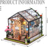 1:24 INSGEN DIY Handmade Miniature Furniture, Wooden Diorama Book Nook House Kits Build Crafts for Adults, Miniature