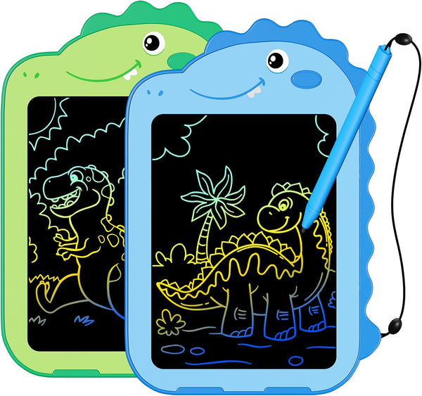 2 Pack LCD Writing Tablet for Kids, 6.5 Inch Colorful Doodle Board