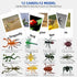 MEROCO Montessori Animal Match, Insect Animal Figurines with Matching Cards for Preschool Learning Toy NEWT008
