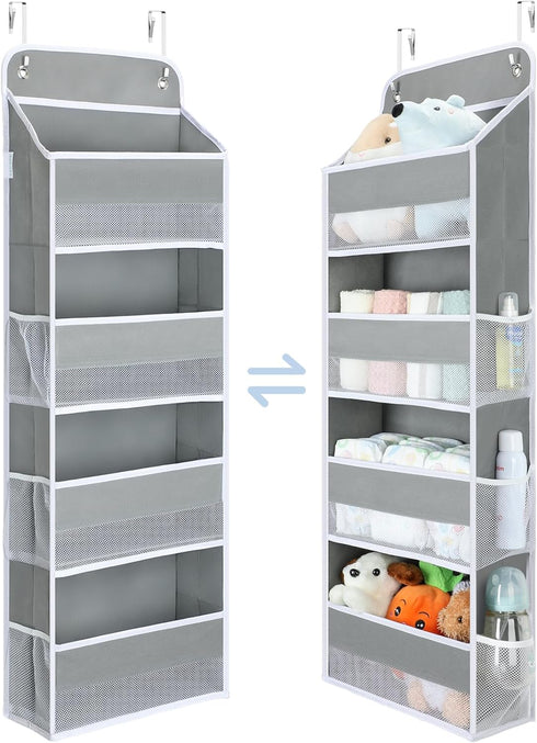 Yecaye 1 Pack Bathroom Organizers and Storage, 35.2lbs Load Toy Stuffed Animal Storage, Swing-proof Hanging Over the