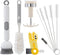 PeiTuSengJin 10-Piece Bottle Brush Cleaning Set 1 Multi-Purpose Brush 6 Straw Cleaning Brushes