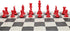 WE Games Color Bright Plastic Staunton Tournament Chess Pieces - Half Set with 3.75 in. King
