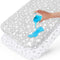 Waterproof Pack n Play Fitted Sheets 2 Pack,100% Cotton Mini Crib Mattress
