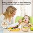 Set, set, Silicone Baby Feeding Baby Feeding Essentials, Baby Suction Bowl, Plates, Bib, Spoons Baby Led Weaning