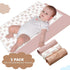 Geelin 3 Pcs PU Baby Diaper Changing Pad, 20 x 28 Inches Foldable Portable Changing Mat, Waterproof Liner for Newborns