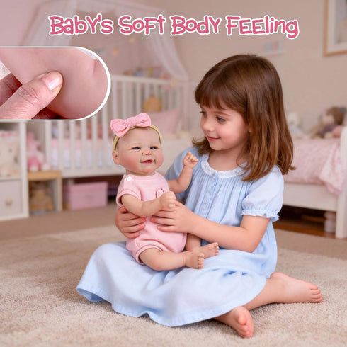 20 Inches 3+ UOFTKIZ Realistic Reborn Baby Dolls Girl - Lifelike Real Life Baby Doll, Newborn Toddler Baby Doll