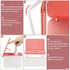 Diaper Wipes Dispenser Holder, Tissue Case Keeps Wipes Fresh with Lid (Pink)
