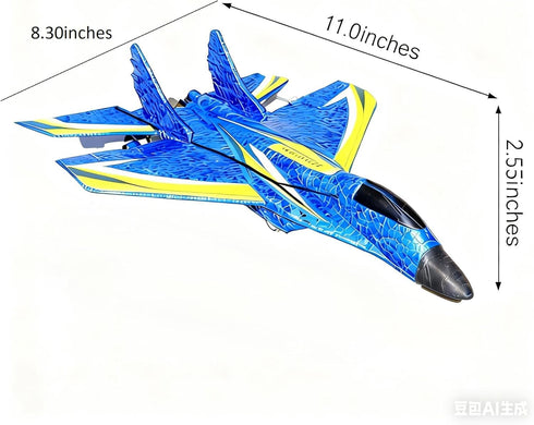 Vecktodisy RTF,2 Remote Control Airplane for Kids,RC Airlane Channels RC Plane with Gyro, Durable EPP Foam RC Jet Toys