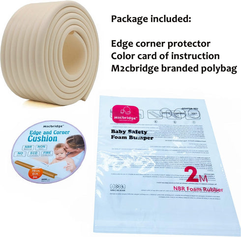 M2cbridge 6.5 Ft Multifunctional Baby Safety Bumper Edge and Corner Guard Coverage (Candy Pink)