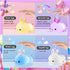 One Fire Night Light for Kids Room, Cute Kawaii Animal Lamp with Timer, Battery Remote, Easter Bunny Gift