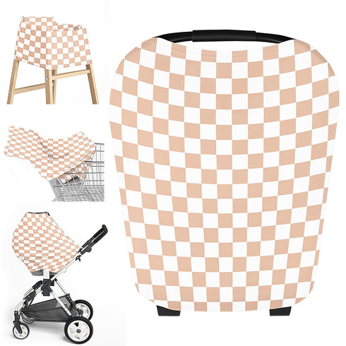 Little Jump Multi-use Baby Carseat Cover, Breathable Nursing Cover, High Stretchy Infant