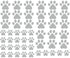 49 Pieces/Set Dog Paws Wall Decals, Vinyl Pawprints Sticker Animal Footprint Wall Art for Kids Nursery Bedroom Decor