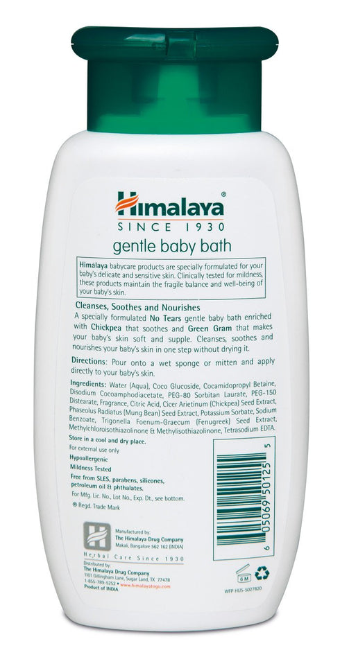 Himalaya Gentle Baby Bath, Non-Irritating Cleanser for Nourishing Baby's Skin, 6.76 Fl Oz (Pack of 3)